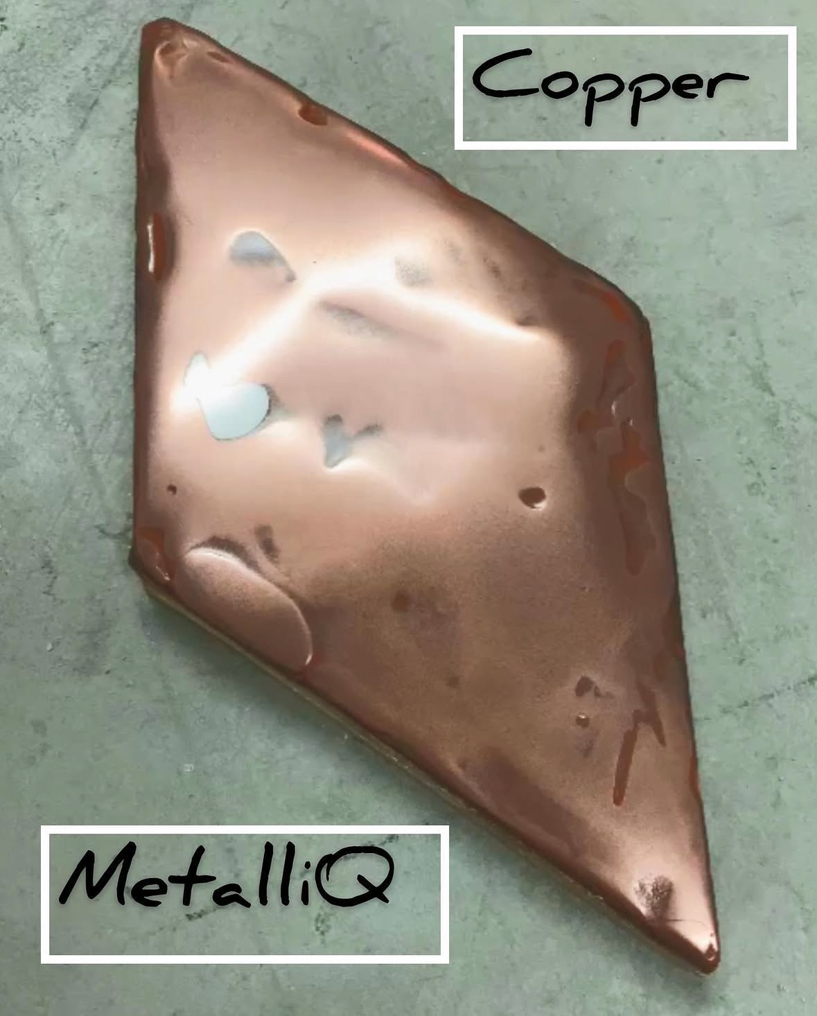 MetalliQ Pittura decorativo- materica  con polveri metalliche metallo vero monocomponente